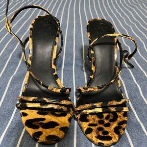 Guess Patent Leopard Print Heels